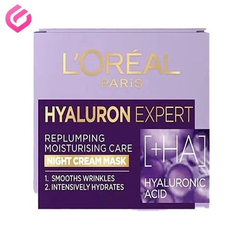کرم شب L'Oréal Paris Hyaluron Expert Hydrating کرم شب لورآل Hyaluron Expert Hydrating