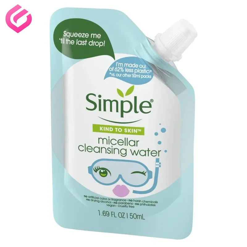 میسلار واتر سیمپل میسلار واتر سیمپل در حال استفاده