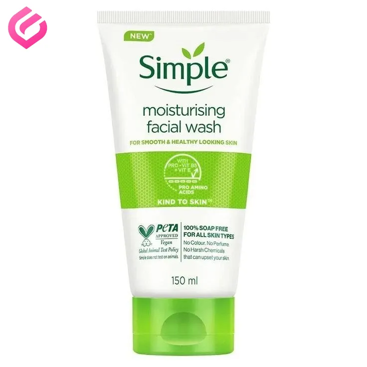 ژل شستشوی آبرسان سیمپل Moisturising Facial Wash ژل شستشوی آبرسان سیمپل
