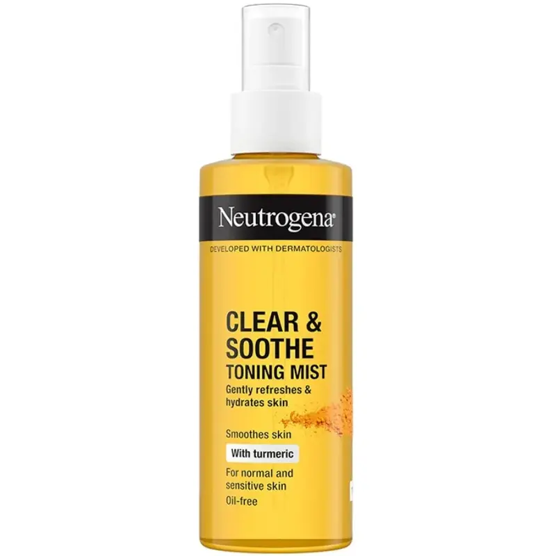 Clear & Soothe تونر نوتروژینا مدل Clear & Soothe با عصاره زردچوبه