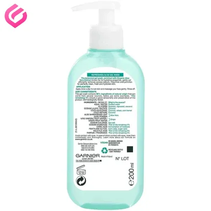 ژل شستشوی آلوئه ورا گارنیه