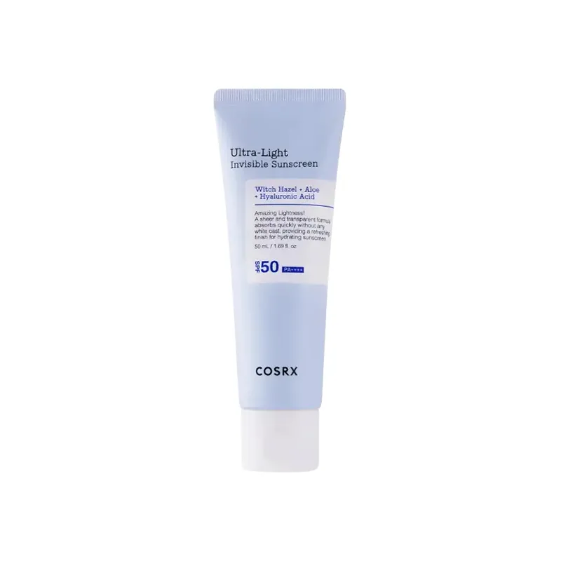 cosrx-invisible-sunscreen ضدآفتاب فوق سبک کوزارکس