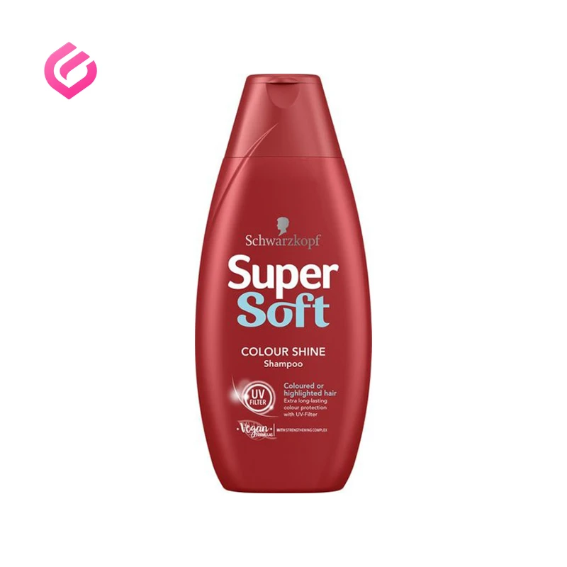 super-soft-color-shine شامپو سوپرسافت موی رنگ شده شوارزکف