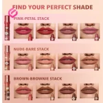 همه ی رنگ های رنگ های رژلب 4تایی شیگلم