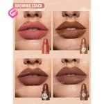 رنگ های رژلب 4تایی شیگلم رنگ Brownie