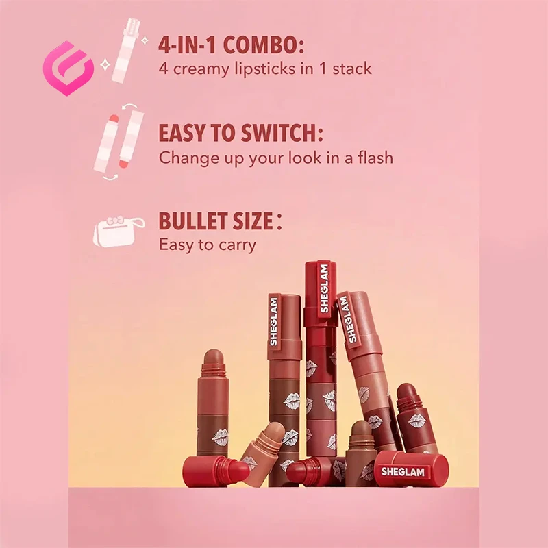 مشخصات رژلب 4تایی شیگلم