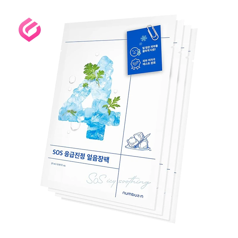 numbuzin-No.4-SOS-Icy-Soothing-Sheet-Mask ماسک خنککننده نامبوزین شماره 4