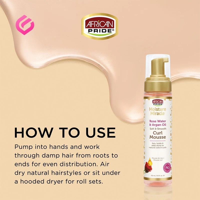 روش مصرف موس حالت دهنده مو فر آفریکن پراید