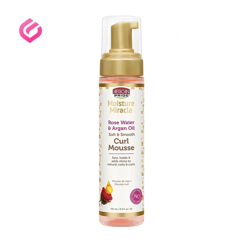african-pride-curl-mousse-rose-water&argan-oil موس موی فر آفریکن پراید