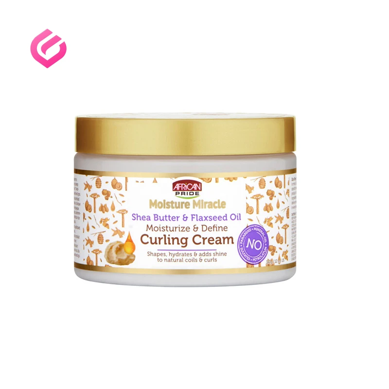 african-pride-curling-cream کرم حالت دهنده مو فر بذرکتان و شی باتر