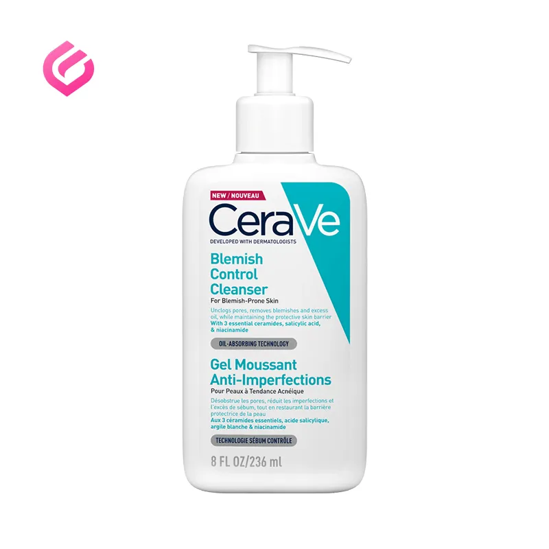 cerave-blemish-control-cleanser ژل شستشو ضد جوش و کنترل آکنه برای پوست های مستعد جوش سراوی