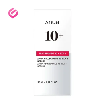 جعبه سرم ضد لک نیاسینامید 10% + ترانگزامیک 4% آنوا