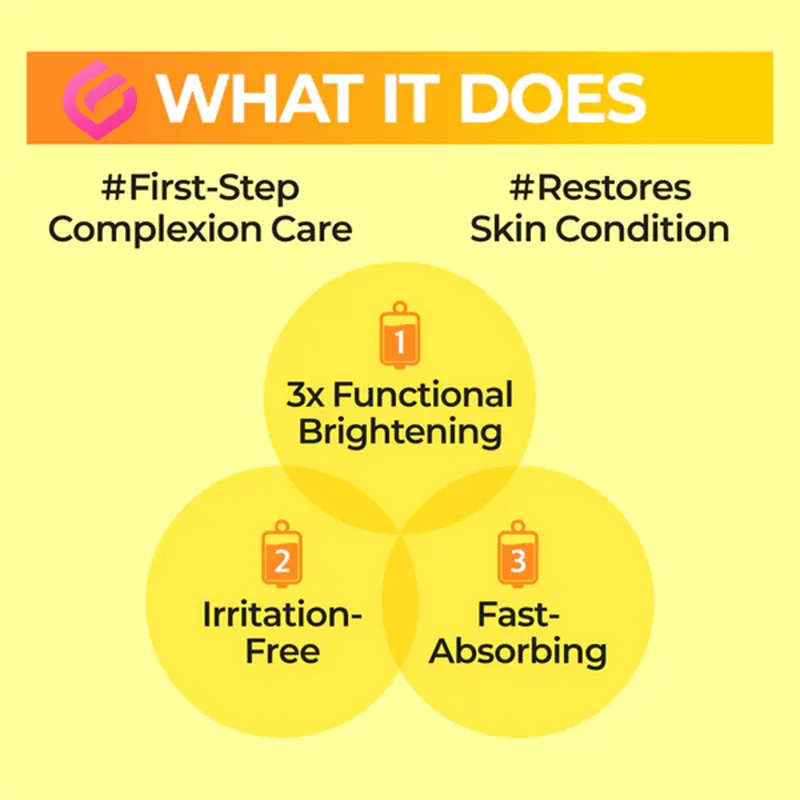 مراحل تاثیر تونر روشنکننده ویتامینه نامبوزین شماره ۵