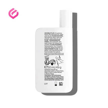 تضویر پشت ضدآفتاب لاروش پوزای Fluide Invisible