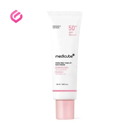 کرم ضدآفتاب روشن‌کننده مدیکیوب مدل PDRN Pink Tone Up