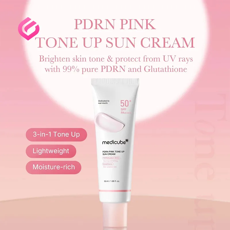 ویژگی های کرم ضدآفتاب روشنکننده مدیکیوب مدل PDRN Pink Tone Up