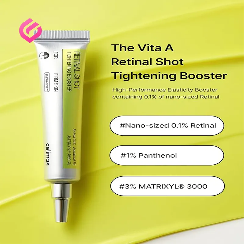 ویژگی های سرم ضدچروک و سفتکننده پوست سلیمکس مدل Retinal Shot Tightening Booster