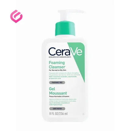 فوم شستشوی صورت سراوی مناسب پوست نرمال تا چرب 236ml