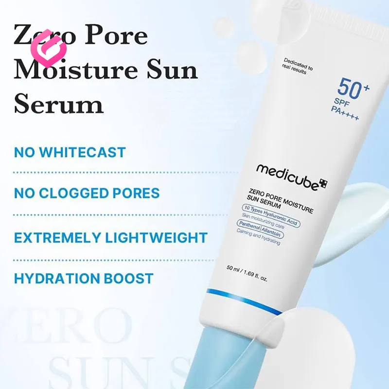 ویژگی های سرم ضدآفتاب کنترل منافذ مدیکیوب Zero Pore Moisture